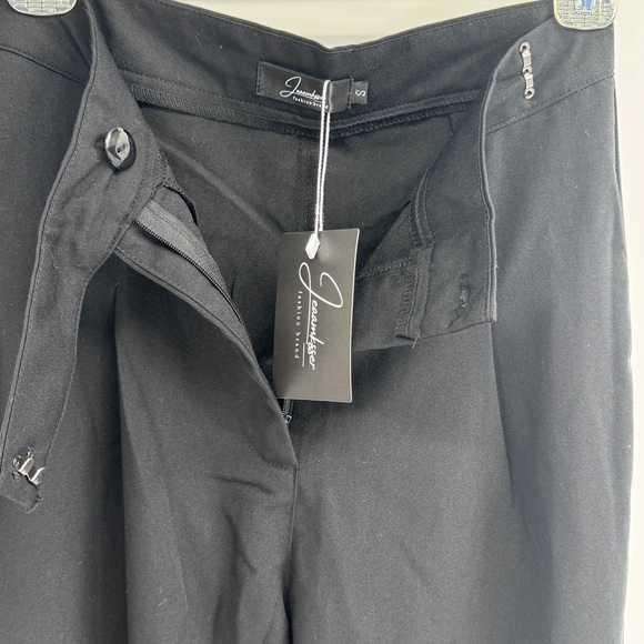 JEAAMKSSER Women's High-Waisted Wide Leg Black Pants size Small - Picture 8 of 12